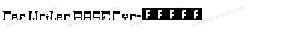 Def Writer BASE Cyr字体转换